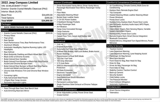 2022 Jeep Compass Limited 4x4