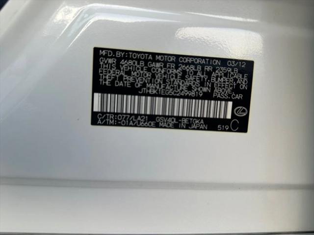 2012 Lexus ES 350 350