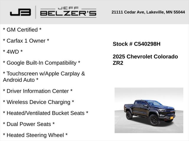 2025 Chevrolet Colorado 4WD ZR2 2025 Chevrolet Colorado 4WD ZR2