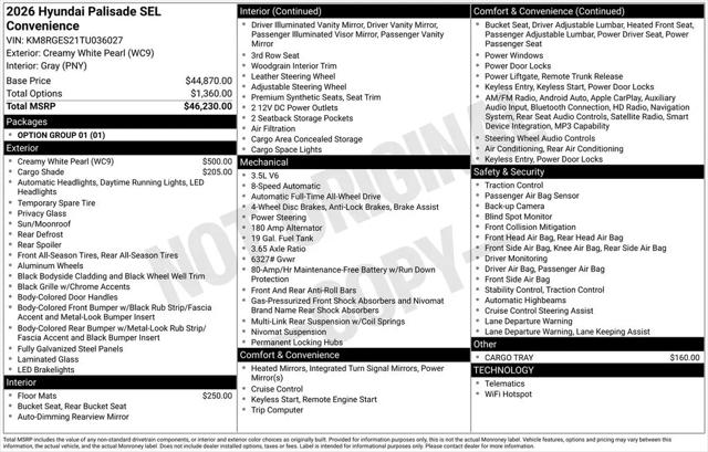 2026 Hyundai Palisade SEL