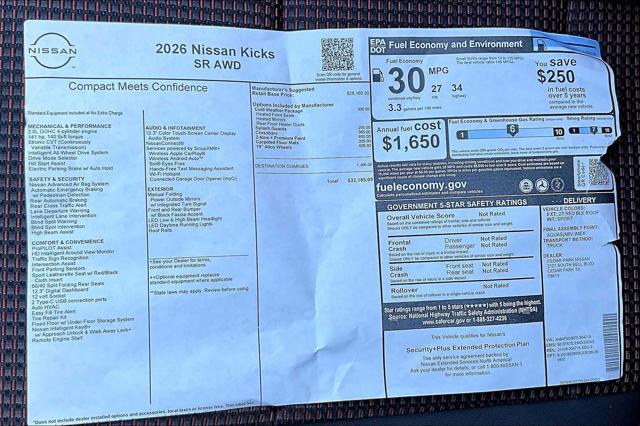 2026 Nissan Kicks SR