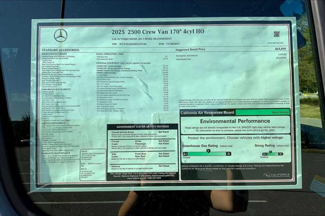 2025 Mercedes-Benz Sprinter 2500 High Roof 4-Cyl Diesel HO