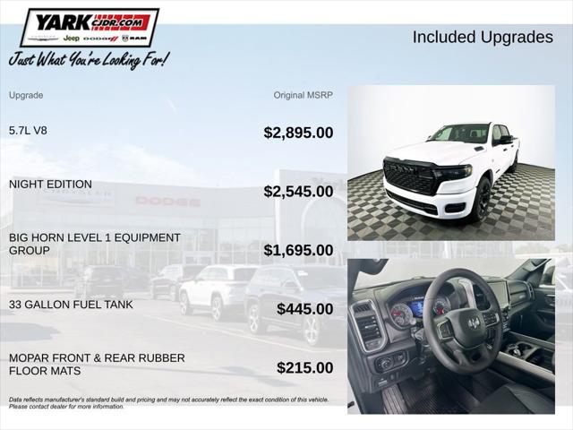 2026 RAM Ram 1500 RAM 1500 BIG HORN CREW CAB 4X4 57 BOX 2026 RAM Ram 1500 RAM 1500 BIG HORN CREW CAB 4X4 57 BOX