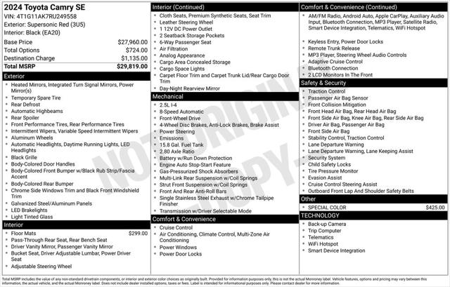 2024 Toyota Camry SE 2024 Toyota Camry SE