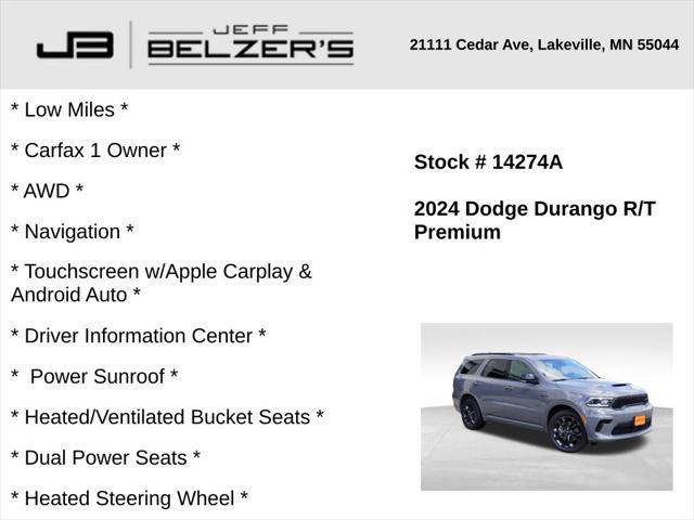 2024 Dodge Durango R/T Premium AWD 2024 Dodge Durango R/T Premium AWD