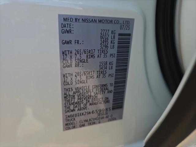 2025 Nissan Frontier Crew Cab SV 4x4