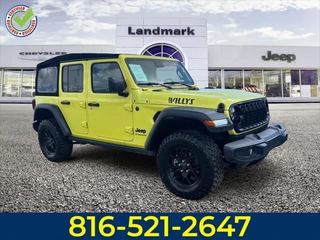 2024 Jeep Wrangler 4-Door Willys 4x4 2024 Jeep Wrangler 4-Door Willys 4x4