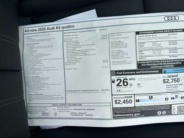 2025 Audi A5 Premium Plus