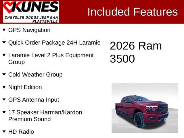 2026 RAM Ram 3500 RAM 3500 LARAMIE MEGA CAB 4X4 64 BOX