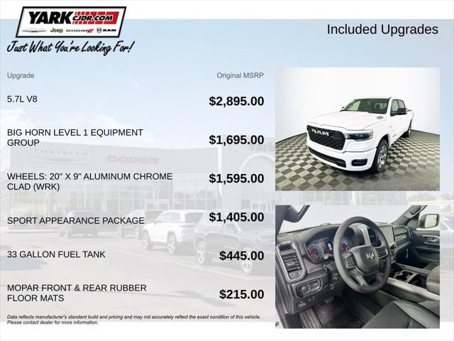 2026 RAM Ram 1500 RAM 1500 BIG HORN CREW CAB 4X4 57 BOX 2026 RAM Ram 1500 RAM 1500 BIG HORN CREW CAB 4X4 57 BOX