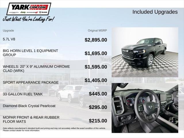2026 RAM Ram 1500 RAM 1500 BIG HORN CREW CAB 4X4 57 BOX