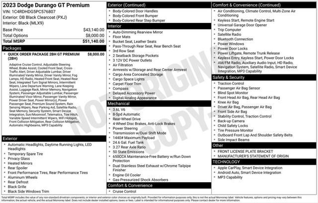 2023 Dodge Durango GT Premium RWD