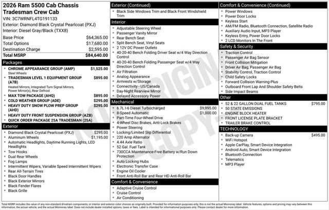 2026 Ram 5500 Chassis Cab Tradesman
