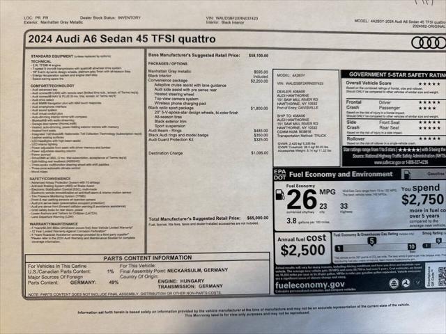 2024 Audi A6 Premium 45 TFSI quattro S tronic