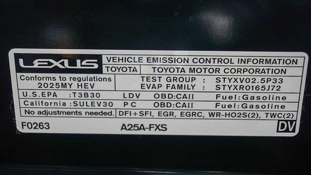2025 Lexus ES 300h Unknown