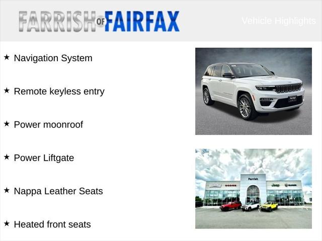 2025 Jeep Grand Cherokee GRAND CHEROKEE SUMMIT 4X4 2025 Jeep Grand Cherokee GRAND CHEROKEE SUMMIT 4X4