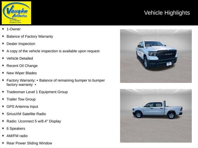 2023 RAM 1500 Tradesman Crew Cab 4x4 57 Box 2023 RAM 1500 Tradesman Crew Cab 4x4 57 Box