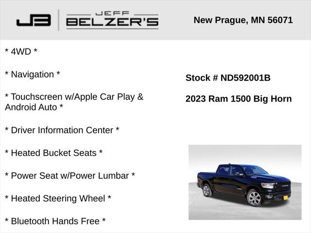2023 RAM 1500 Big Horn Crew Cab 4x4 57 Box