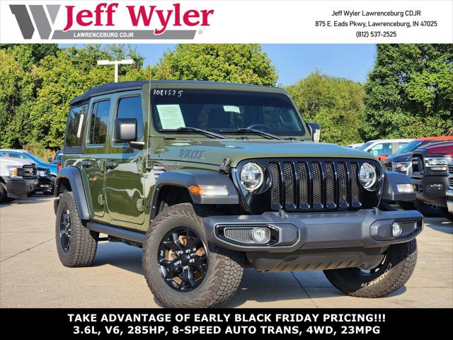2021 Jeep Wrangler Unlimited Willys 4x4 2021 Jeep Wrangler Unlimited Willys 4x4