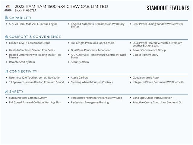 2022 RAM 1500 Limited Crew Cab 4x4 57 Box