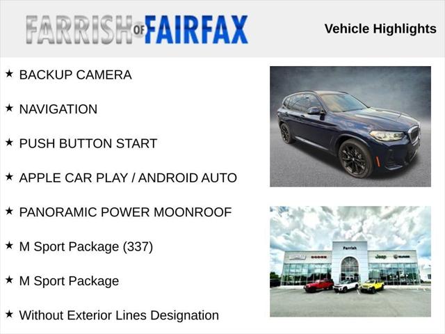 2022 BMW X3 xDrive30i 2022 BMW X3 xDrive30i