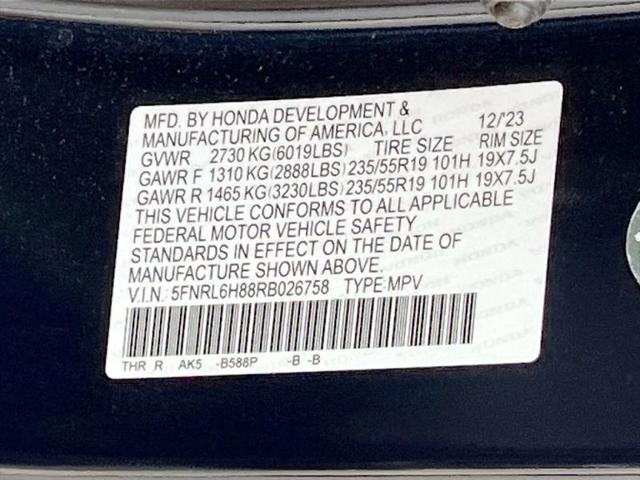 2024 Honda Odyssey Touring