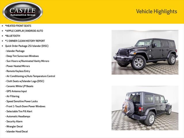 2021 Jeep Wrangler Unlimited Islander 4x4 2021 Jeep Wrangler Unlimited Islander 4x4