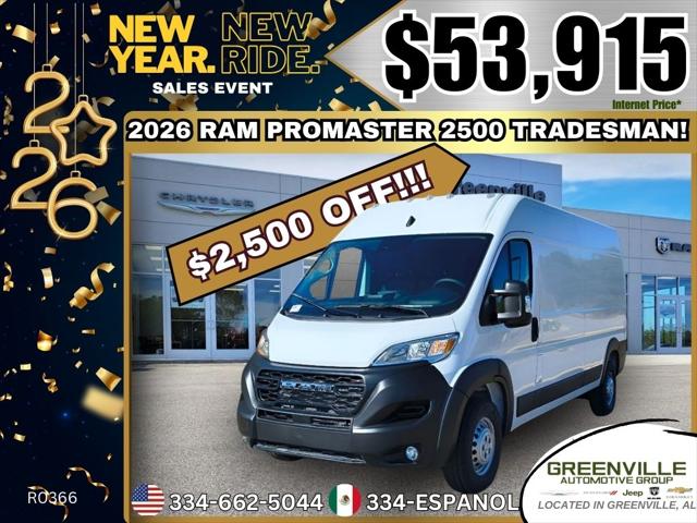 2026 RAM Ram ProMaster RAM PROMASTER 2500 TRADESMAN CARGO VAN HIGH ROOF 159 WB