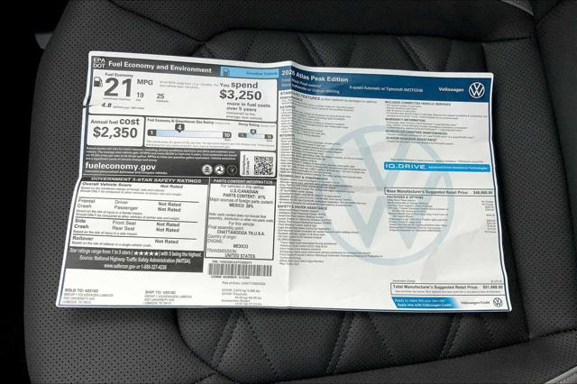 2026 Volkswagen Atlas 2.0T Peak Edition