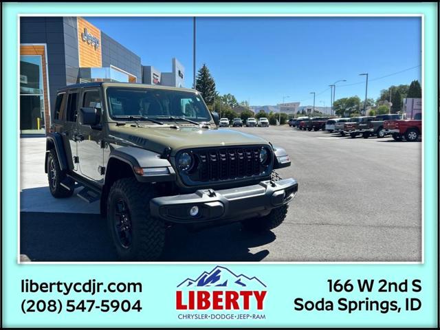 2025 Jeep Wrangler 4-Door Willys 4x4 2025 Jeep Wrangler 4-Door Willys 4x4