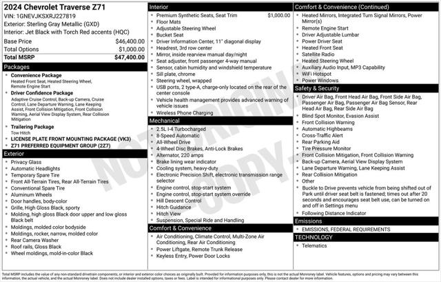 2024 Chevrolet Traverse AWD Z71