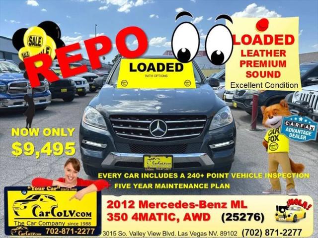 2012 Mercedes-Benz ML 350 4MATIC for sale in Las Vegas, NV