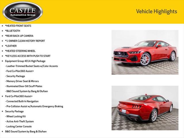 2024 Ford Mustang GT Premium Fastback
