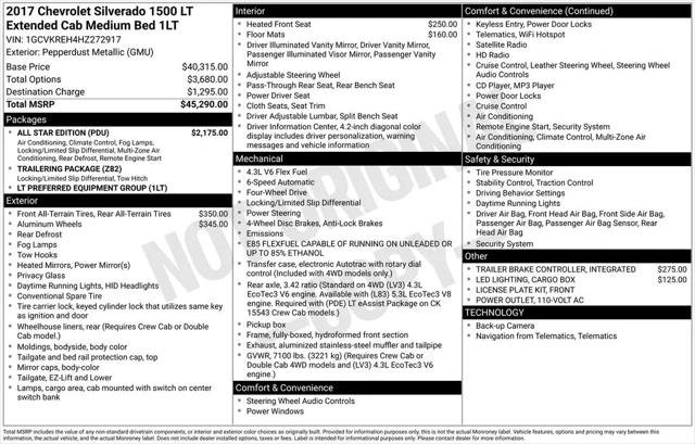 2017 Chevrolet Silverado 1500 1LT