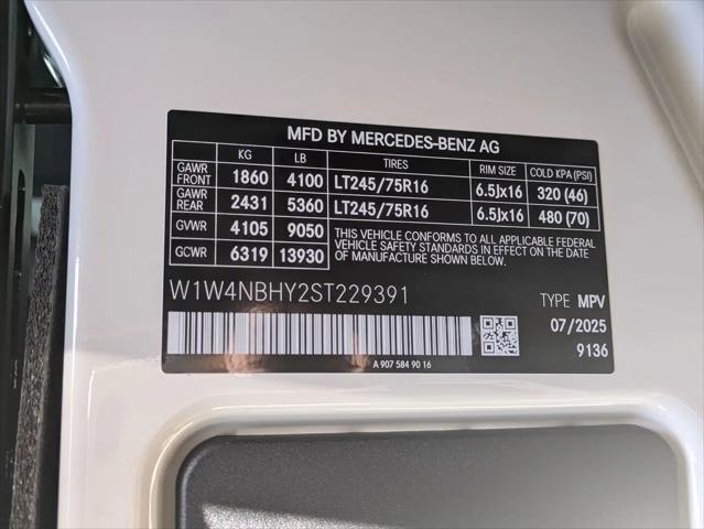 2025 Mercedes-Benz Sprinter 2500 Standard Roof 4-Cyl Diesel HO