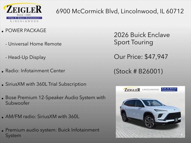 2026 Buick Enclave Sport Touring