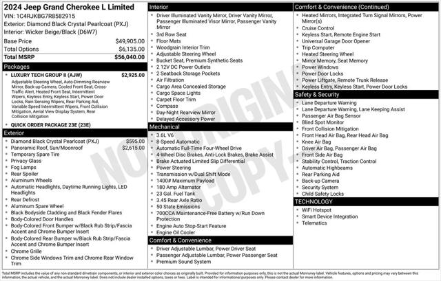 2024 Jeep Grand Cherokee L Limited 4x4