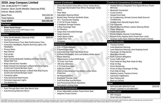 2026 Jeep Compass Limited