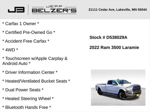 2022 RAM 3500 Laramie Crew Cab 4x4 8 Box