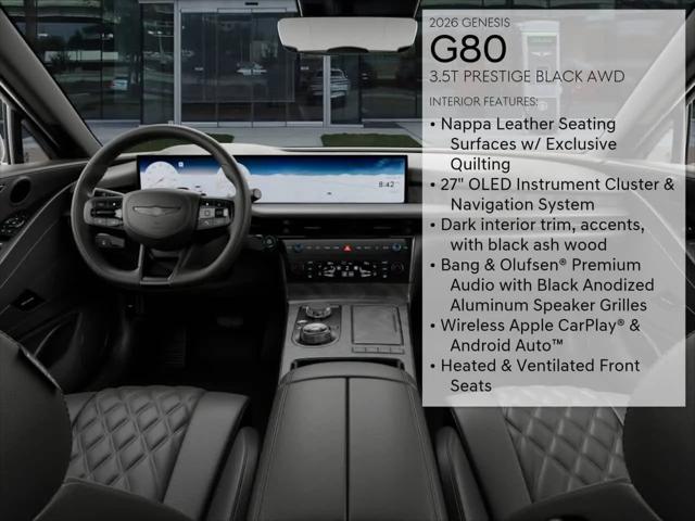 2026 Genesis G80 3.5T Prestige Black
