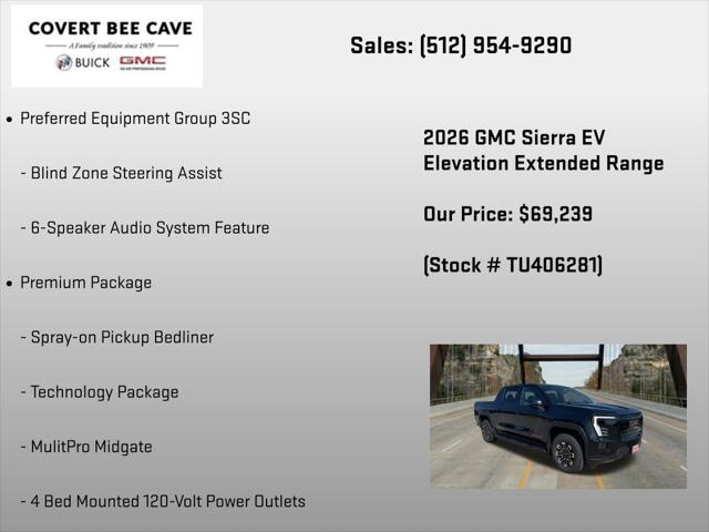 2026 GMC Sierra Extended Range Elevation