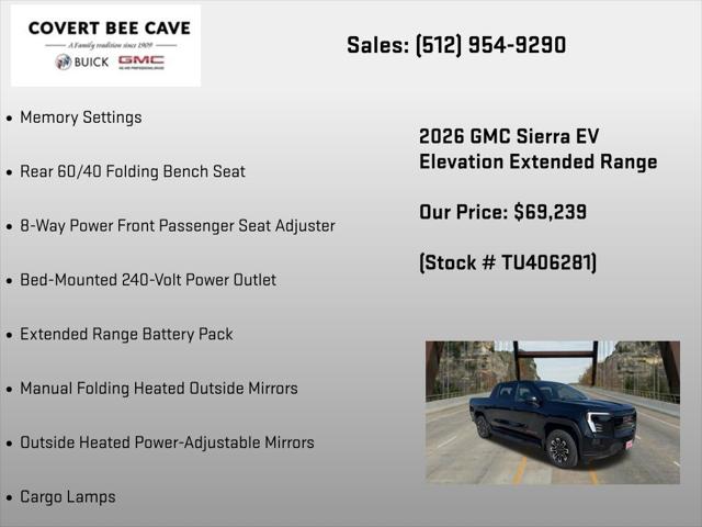 2026 GMC Sierra Extended Range Elevation