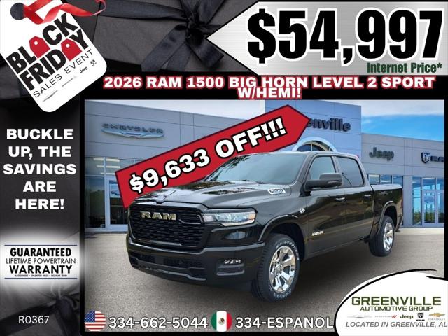 2026 RAM Ram 1500 RAM 1500 BIG HORN CREW CAB 4X4 57 BOX