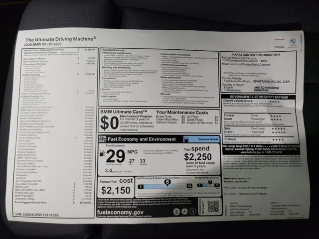 2026 BMW X3 30 xDrive