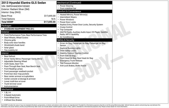 2013 Hyundai Elantra GLS
