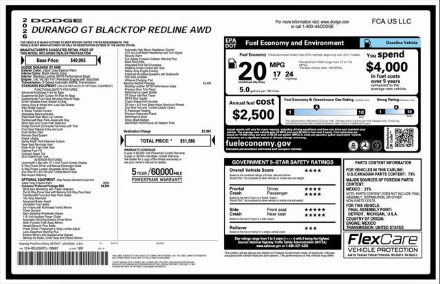 2026 Dodge Durango DURANGO GT PLUS AWD 2026 Dodge Durango DURANGO GT PLUS AWD