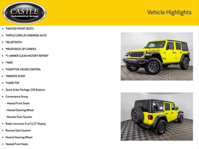 2024 Jeep Wrangler 4-Door Rubicon 4x4 2024 Jeep Wrangler 4-Door Rubicon 4x4