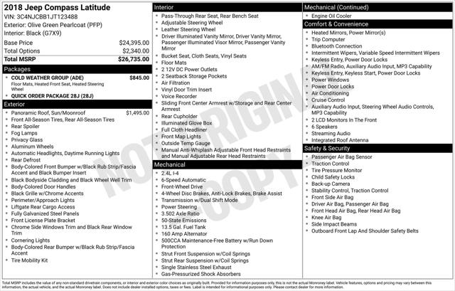 2018 Jeep Compass Latitude FWD
