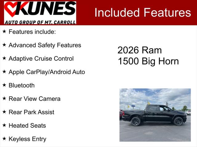 2026 RAM Ram 1500 RAM 1500 BIG HORN CREW CAB 4X4 57 BOX