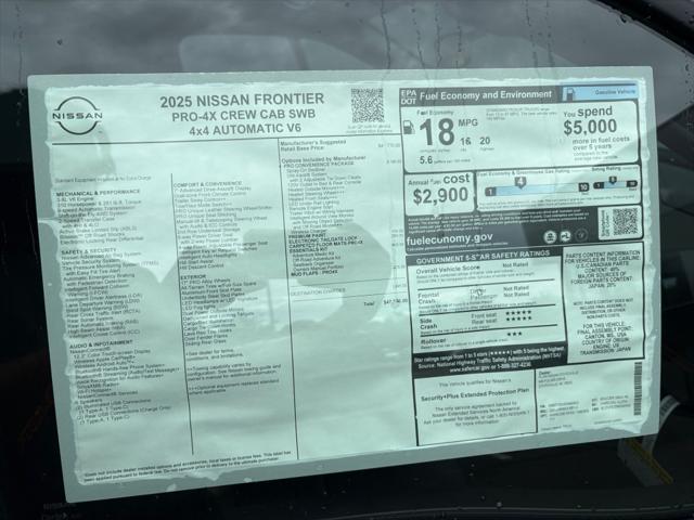 2025 Nissan Frontier Crew Cab S 4x4